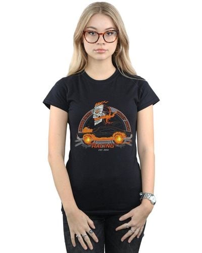Marvel Ghost Rider Robbie Reyes Racing Cotton T-shirt - Black