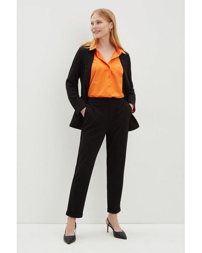 Dorothy Perkins Jersey Scuba Pull On Trousers - Black