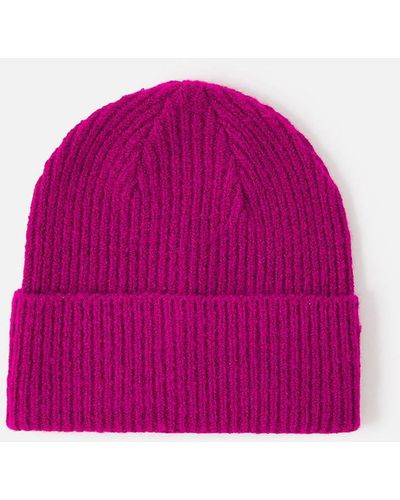 Accessorize 'soho' Knit Beanie Hat - Pink