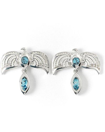Harry Potter Sterling Silver Diadem Earrings - Metallic