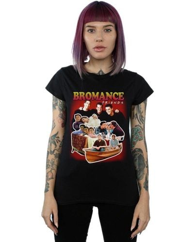 Friends Bromance Homage Cotton T-shirt - Black