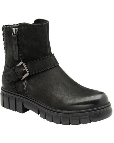 Ravel Black 'bantry' Leather Ankle Boots