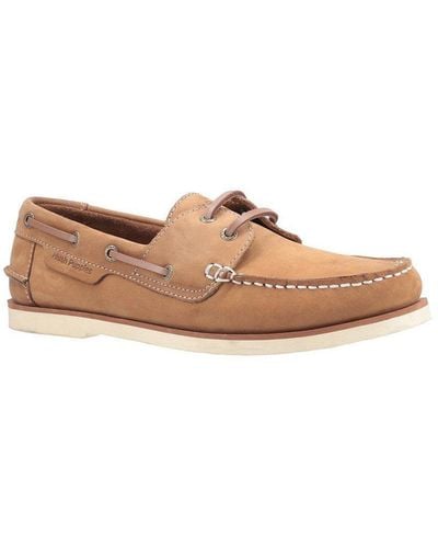 Hush Puppies 'henry' Soft Leather Lace Shoes - Natural