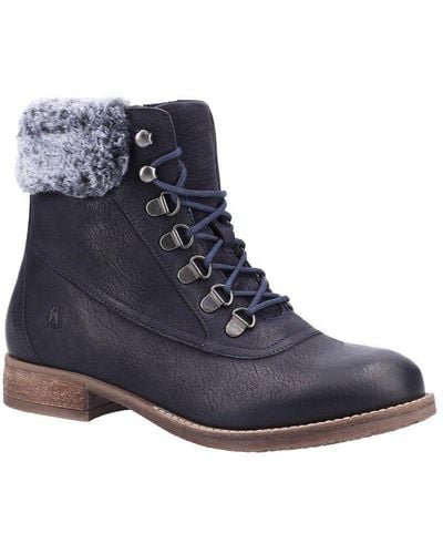 Hush Puppies 'effie' Leather Boot - Blue