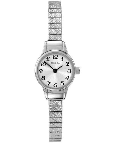 Sekonda Stainless Steel Classic Analogue Quartz Watch - 4472 - White
