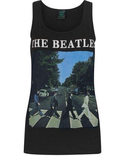 The Beatles Abbey Road Sleeveless Tank Top - Black