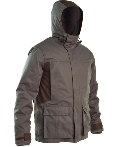 Solognac Decathlon Warm Waterproof Hunting Jacket 500 - Brown