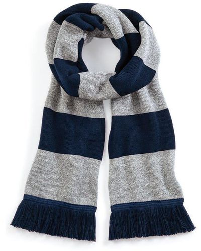 BEECHFIELD® Varsity Winter Scarf (double Layer Knit) - Blue