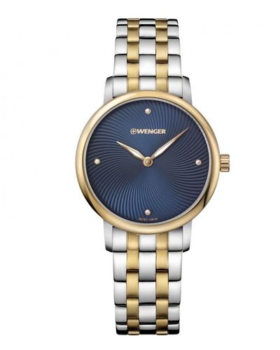 Wenger Urban Donnissima Stainless Steel Classic Analogue Watch - 011721103 - Blue