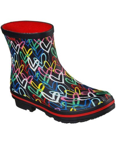 Skechers 'rain Check Raining Love' Wellington Boots - Blue