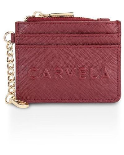 Carvela Kurt Geiger 'frame Card Holder' Bag - Red