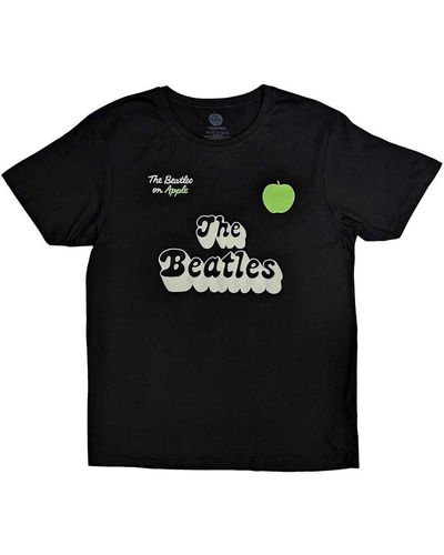 The Beatles 70s Logo T-shirt - Black
