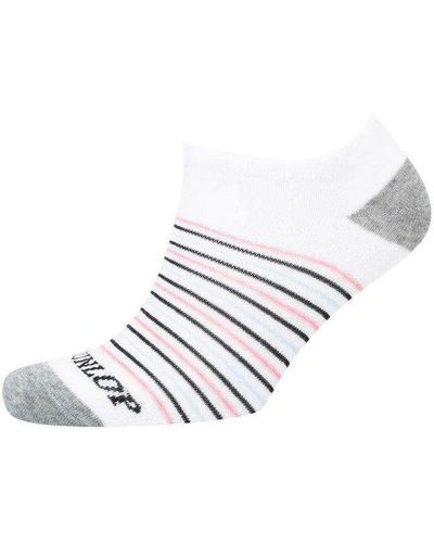 Dunlop Napoline Trainer Socks (pack Of 3) - White