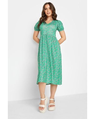 PixieGirl Petite Print Dress - Green