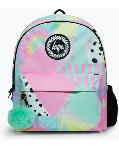 Hype Pastel Collage Backpack - Grey