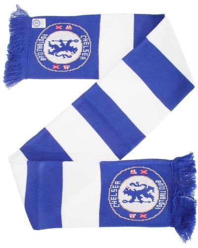 Chelsea Fc Official Football Crest Bar Scarf - Blue