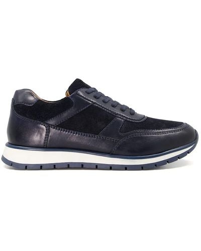 Dune 'torrent' Leather Trainers - Blue