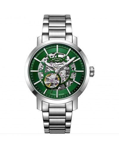 Rotary Greenwich Stainless Steel Classic Analogue Watch - Gb05350/24