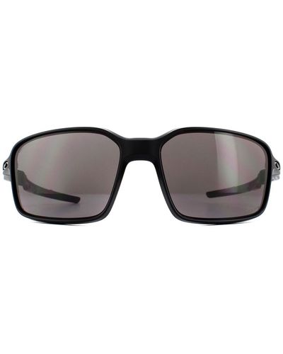 Oakley Wrap Matte Black Prizm Grey Sunglasses