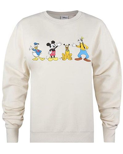 Disney Mickey & Friends Lineup Sweatshirt - White