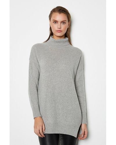 Karen Millen Cashmere Oversized Jumper - Grey