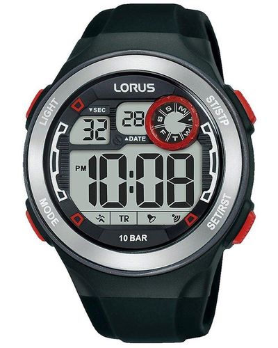 Lorus Plastic/resin Classic Digital Quartz Watch - R2381nx9 - Black