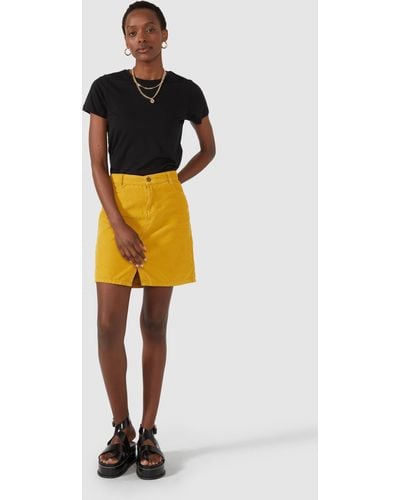 PRINCIPLES Cord Skirt - Yellow