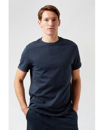 Burton Navy Short Sleeve Tshirt And Shorts - Blue