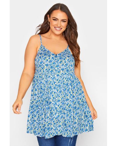 Yours Smock Cami - Blue