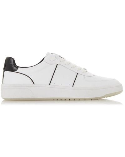Dune 'empress' Leather Trainers - White