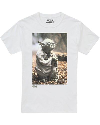 Star Wars Film Still Yoda T-shirt - White