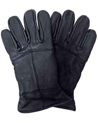 Thinsulate Thermal Insulated Winter 3m Leather Gloves - Blue