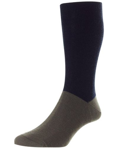 Pantherella Edale Colour Block Sock - Black