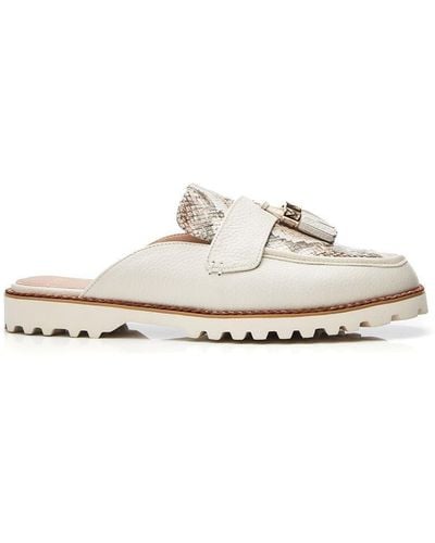 Moda In Pelle 'etana' Leather Loafers - White