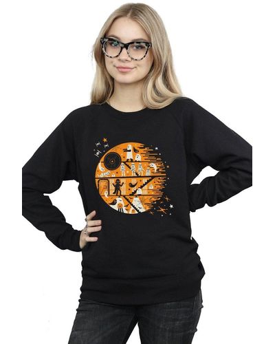 Star Wars Spooky Death Star Sweatshirt - Black