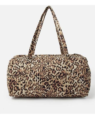 Accessorize Leopard Weekender Bag - Multicolour