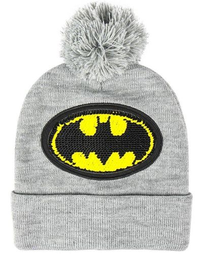 Batman Logo Winter Hat - Grey