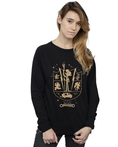 Disney Onward Quest Crest Sweatshirt - Black