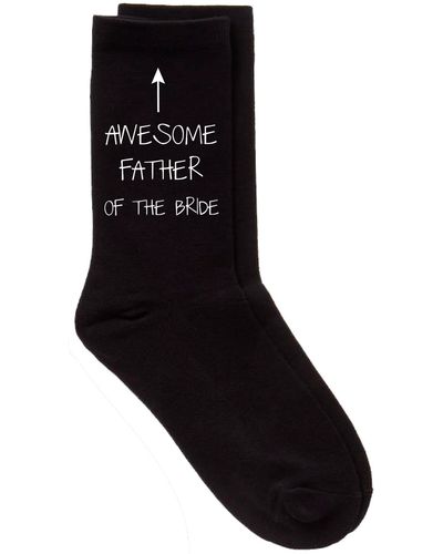 60 SECOND MAKEOVER Awesome Father Of The Bride Black Calf Socks
