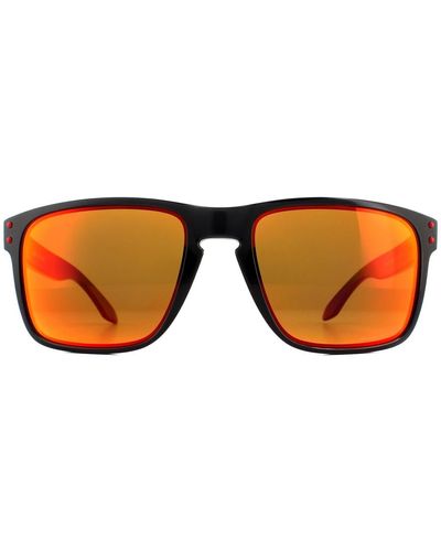Oakley Square Black Ink Prizm Ruby Polarized Sunglasses - Brown