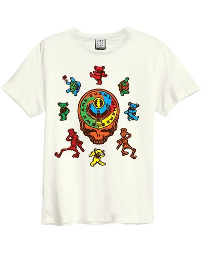 Rocksax Grateful Dead T Shirt - We Are Everywhere Amplified Vintage - White