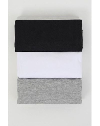 Brave Soul 3 Pack 'kurston' Long Sleeve T-shirts - Black