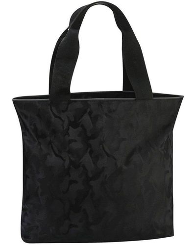 Tridri Camo Shoulder Tote Bag - Black