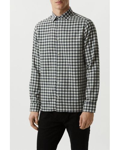 Burton Mono Checked Shirt - Grey