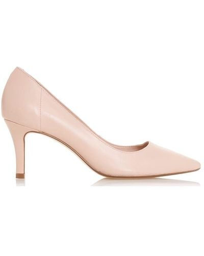 Dune 'andina' Leather Court Shoes - Pink