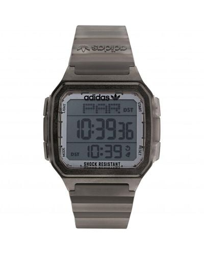 adidas Originals Digital One Gmt Plastic/resin Fashion Digital Watch - Aost22050 - Grey