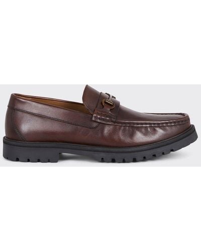 Burton Brown Saddle Loafer Shoes