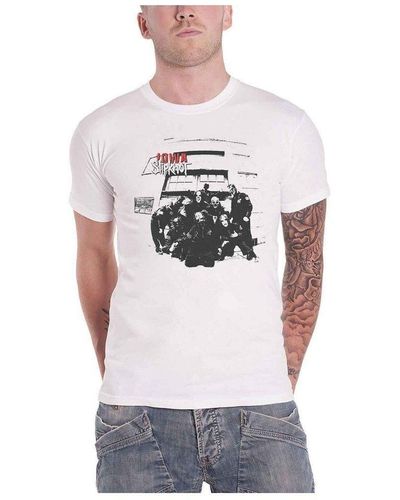 Slipknot Iowa Track List T-shirt - White