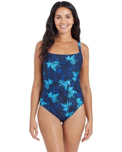 Zoggs Indigo Forest Adjustable Classicback Swimsuit - Blue