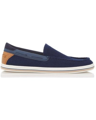 Dune 'bluff' Loafers - Blue